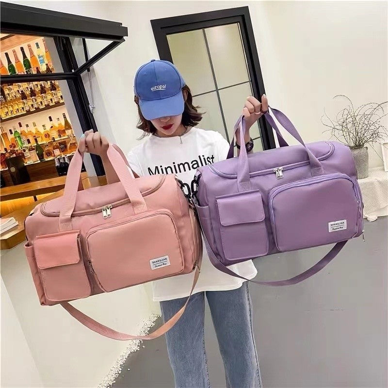 Bolsa Mala Feminina Valena Fitness 2 em 1 – Academia e Viagem Grande Capacidade Impermeável