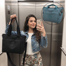 Bolsa Feminina Valena em Nylon Impermeável – Grande Capacidade para Trabalho e Dia a Dia