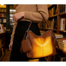 Bolsa Mochila Feminina Valena 2 em 1 Grande – Ombro e Transversal em Couro PU