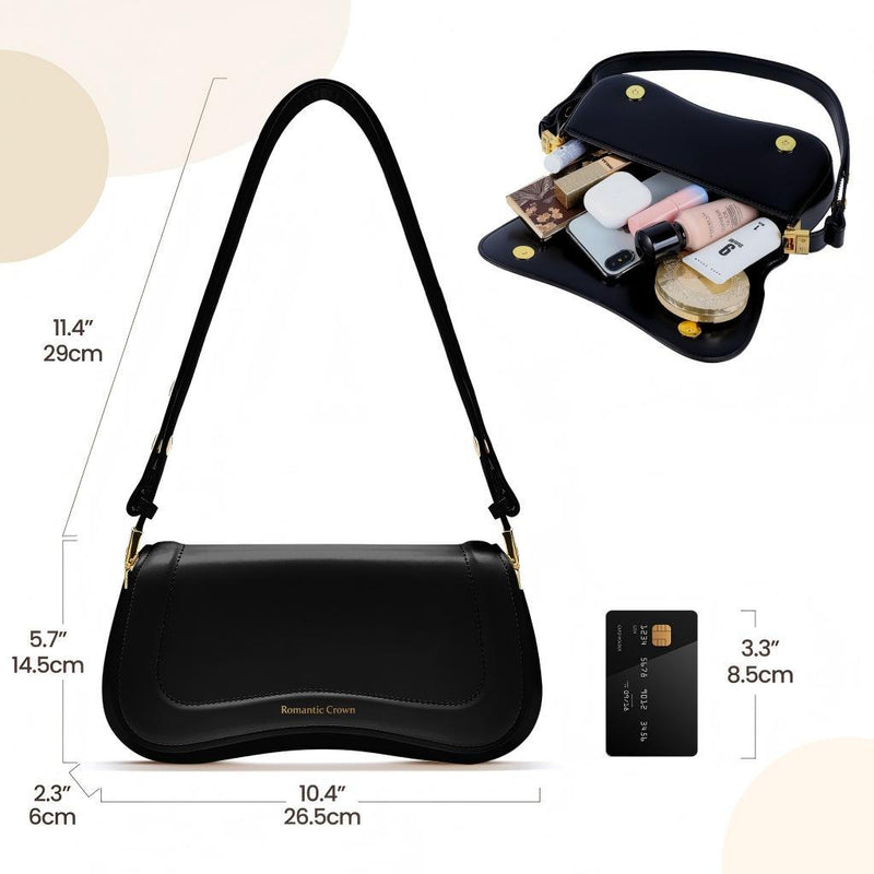 Bolsa Feminina Valena Elegance – Ombro e Transversal em Couro Sintético Premium