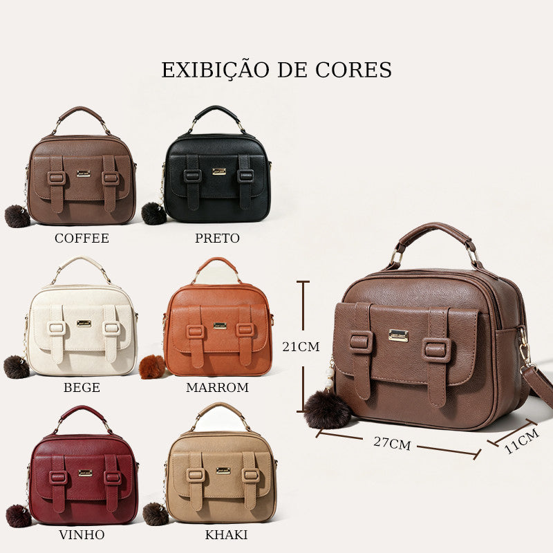 Bolsa Feminina Valena Charm – Transversal e Ombro com Detalhes Sofisticados