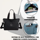Bolsa Feminina Valena em Nylon Impermeável – Grande Capacidade para Trabalho e Dia a Dia