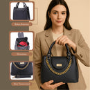 Bolsa Feminina Valena com Alça de Mão e Tiracolo – Elegância em Cada Detalhe