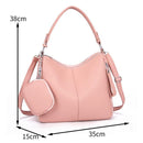 Bolsa Mochila Feminina Valena 2 em 1 Grande – Ombro e Transversal em Couro PU
