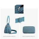 Bolsa Feminina Valena em Nylon Impermeável – Grande Capacidade para Trabalho e Dia a Dia